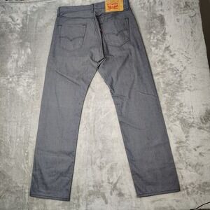 Levis Jeans Mens 31x30 Gray White Oak Denim American Button Fly Stone‎ Wash EUC